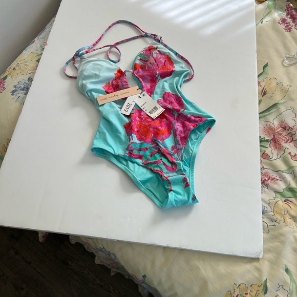 Nanette Lepore Other - Nanette Lepore Turquoise and Pink Swimsuit